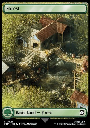 (326) Magic The Gathering Universes Beyond: Fallout Single: Forest (V.2) Land