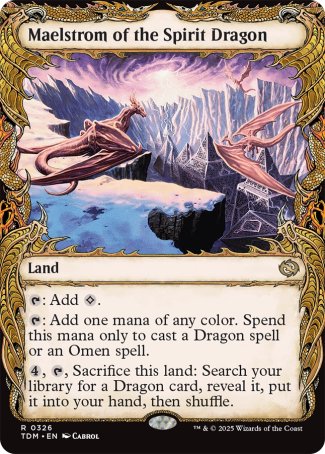 (326) Magic The Gathering Tarkir: Dragonstorm: Extras Single: Maelstrom of the Spirit Dragon Rare