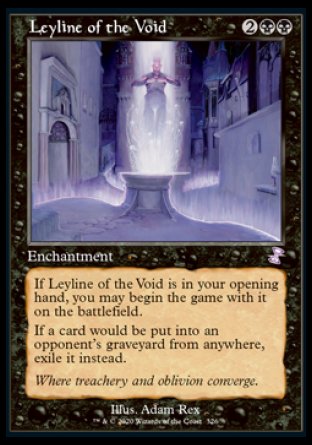 (326) Magic The Gathering Time Spiral Remastered: Extras Single: Leyline of the Void Holo Time Shifted