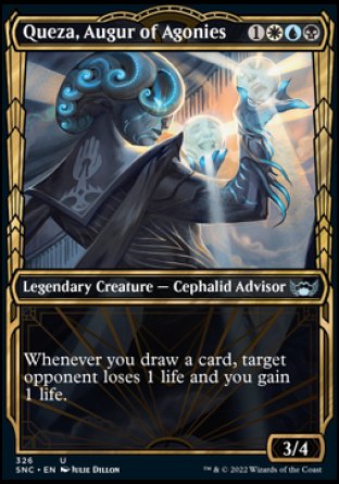 (326) Magic The Gathering Streets of New Capenna: Extras Single: Queza, Augur of Agonies (V.1) Uncommon