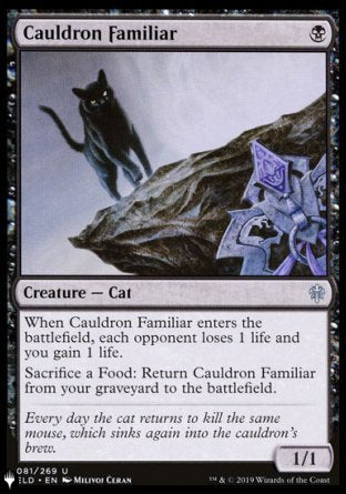 (081) Magic The Gathering The List Single: Cauldron Familiar Uncommon