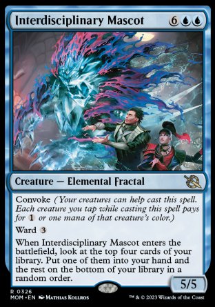 (326) Magic The Gathering March of the Machine: Extras Single: Interdisciplinary Mascot (V.1) Holo Rare