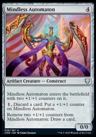 (326/361) Magic The Gathering Commander Legends Single: Mindless Automaton Holo Uncommon
