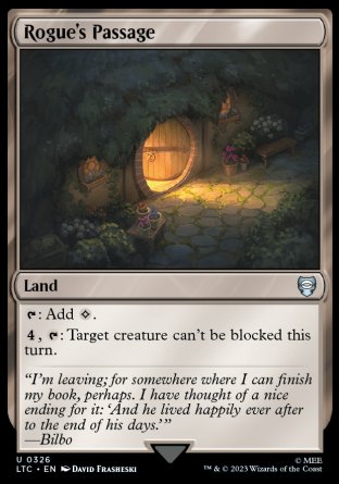 (326) Magic The Gathering Commander: The Lord of the Rings: Tales of Middle-earth Single: Rogue's Passage Uncommon