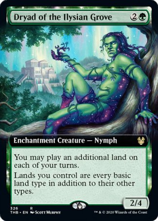 (326) Magic The Gathering Theros Beyond Death: Extras Single: Dryad of the Ilysian Grove Rare