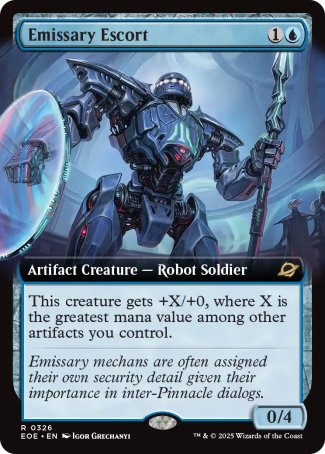(326) Magic The Gathering Edge of Eternities: Extras Single: Emissary Escort Holo Rare
