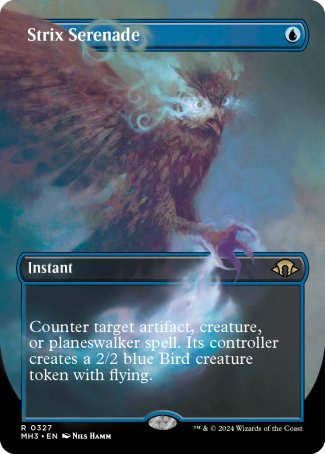 (327) Magic The Gathering Modern Horizons 3: Extras Single: Strix Serenade Holo Rare