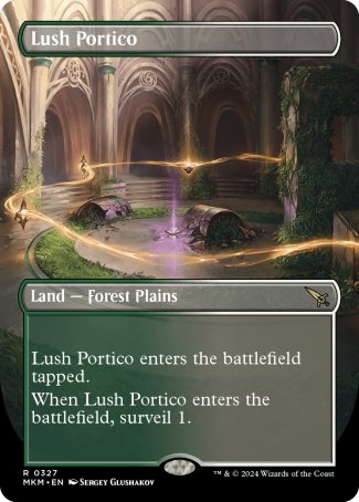 (327) Magic The Gathering Murders at Karlov Manor: Extras Single: Lush Portico Holo Rare