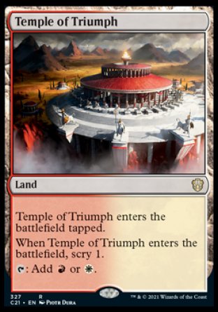 (327) Magic The Gathering Commander: Strixhaven Single: Temple of Triumph Rare