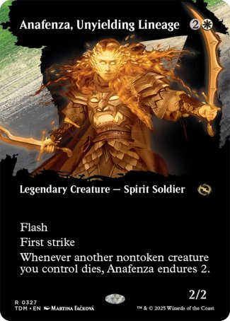(327) Magic The Gathering Tarkir: Dragonstorm: Extras Single: Anafenza, Unyielding Lineage Holo Rare