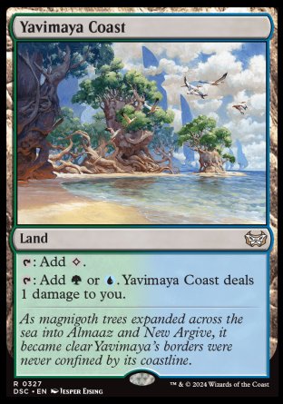 (327) Magic The Gathering Commander: Duskmourn: House of Horror Single: Yavimaya Coast Rare