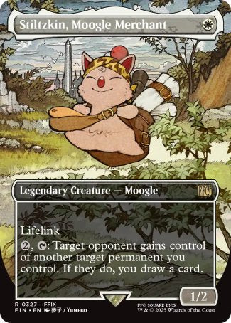 (327) Magic The Gathering Magic: The Gathering - FINAL FANTASY: Extras Single: Stiltzkin, Moogle Merchant (V.1) Holo Rare