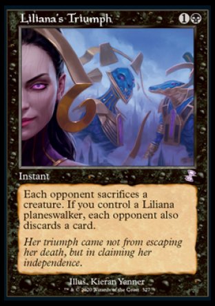 (327) Magic The Gathering Time Spiral Remastered: Extras Single: Liliana's Triumph Holo Time Shifted