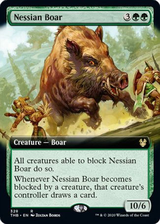 (328) Magic The Gathering Theros Beyond Death: Extras Single: Nessian Boar Rare