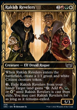 (328) Magic The Gathering Streets of New Capenna: Extras Single: Rakish Revelers (V.1) Holo Common