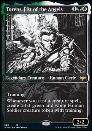 (328) Magic The Gathering Innistrad: Crimson Vow: Extras Single: Torens, Fist of the Angels (V.1) Rare