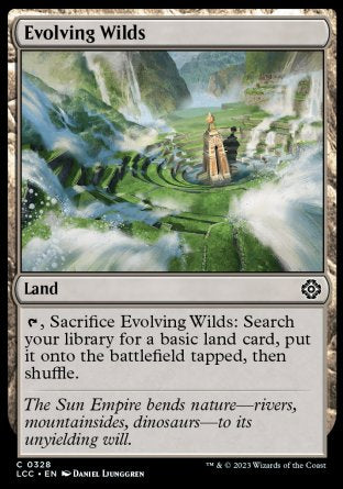 (328) Magic The Gathering Commander: The Lost Caverns of Ixalan Single: Evolving Wilds Common
