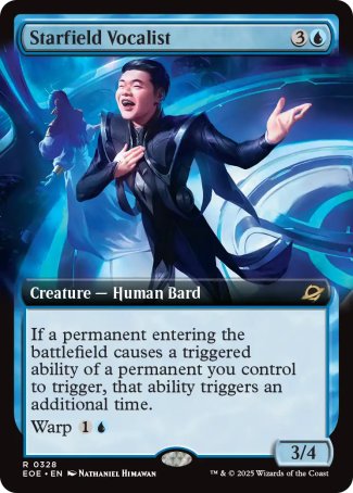 (328) Magic The Gathering Edge of Eternities: Extras Single: Starfield Vocalist (V.1) Rare