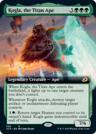 (328) Magic The Gathering Ikoria: Lair of Behemoths: Extras Single: Kogla, the Titan Ape Rare
