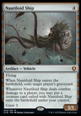 (328) Magic The Gathering Commander Legends: Battle for Baldur's Gate Single: Nautiloid Ship Holo Mythic
