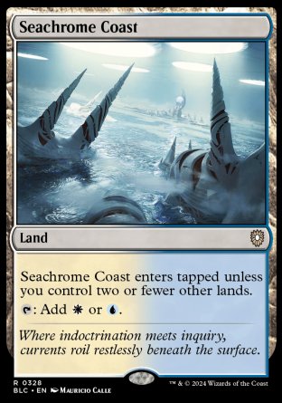 (328) Magic The Gathering Commander: Bloomburrow Single: Seachrome Coast Rare