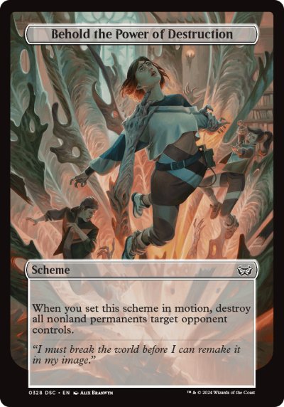 (328) Magic The Gathering Commander: Duskmourn: House of Horror Single: Behold the Power of Destruction Special