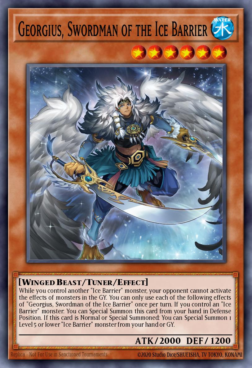 (006) YuGiOh TCG BLTR: Battles of Legend: Terminal Revenge Single: Georgius, Swordman of the Ice Barrier Secret Rare