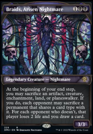 (329) Magic The Gathering Dominaria United: Extras Single: Braids, Arisen Nightmare (V.2) Holo Rare