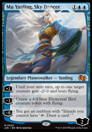 (329) Magic The Gathering Foundations Jumpstart Single: Mu Yanling, Sky Dancer Mythic