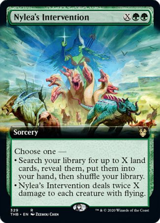 (329) Magic The Gathering Theros Beyond Death: Extras Single: Nylea's Intervention Rare