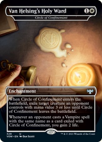 (329) Magic The Gathering Innistrad: Crimson Vow: Extras Single: Circle of Confinement Uncommon