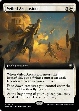 (329) Magic The Gathering Commander: Murders at Karlov Manor: Extras Single: Veiled Ascension Rare