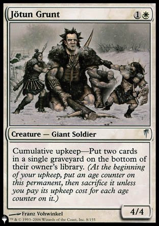 (008) Magic The Gathering The List Single: Jötun Grunt Uncommon