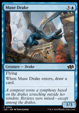 (330) Magic The Gathering Foundations Jumpstart Single: Muse Drake Common