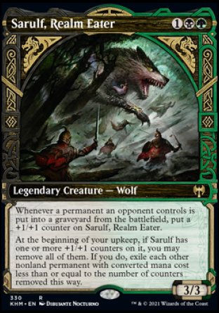 (330) Magic The Gathering Kaldheim: Extras Single: Sarulf, Realm Eater Holo Rare