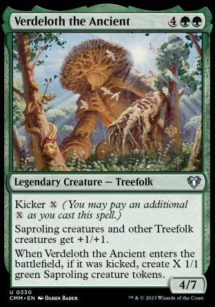 (330) Magic The Gathering Commander Masters Single: Verdeloth the Ancient Holo Uncommon