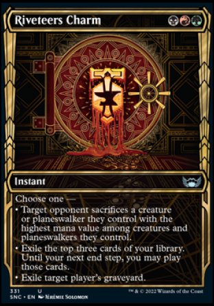 (331) Magic The Gathering Streets of New Capenna: Extras Single: Riveteers Charm (V.1) Holo Uncommon