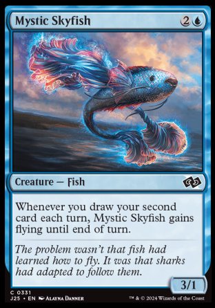 (331) Magic The Gathering Foundations Jumpstart Single: Mystic Skyfish Common