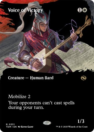 (331) Magic The Gathering Tarkir: Dragonstorm: Extras Single: Voice of Victory Rare