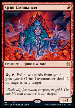 (331) Magic The Gathering Jumpstart Single: Grim Lavamancer Rare