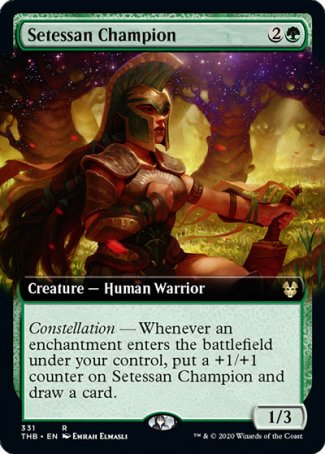 (331) Magic The Gathering Theros Beyond Death: Extras Single: Setessan Champion Holo Rare