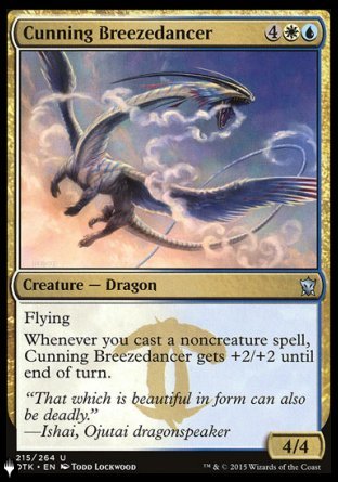 (215) Magic The Gathering The List Single: Cunning Breezedancer Uncommon