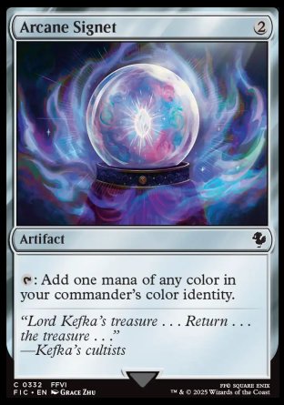 (332) Magic The Gathering Commander: Magic: The Gathering - FINAL FANTASY: Collector's Edition Single: Arcane Signet (V.1) Holo Common
