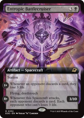 (332) Magic The Gathering Edge of Eternities: Extras Single: Entropic Battlecruiser Holo Rare