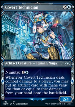 (332) Magic The Gathering Kamigawa: Neon Dynasty: Extras Single: Covert Technician Uncommon