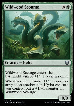 (332) Magic The Gathering Commander Masters Single: Wildwood Scourge Holo Uncommon