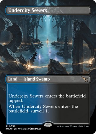 (332) Magic The Gathering Murders at Karlov Manor: Extras Single: Undercity Sewers Holo Rare