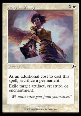 (333) Magic The Gathering Innistrad Remastered: Extras Single: Angelic Purge Holo Common