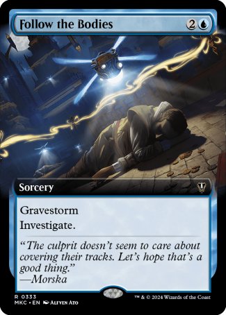 (333) Magic The Gathering Commander: Murders at Karlov Manor: Extras Single: Follow the Bodies Rare
