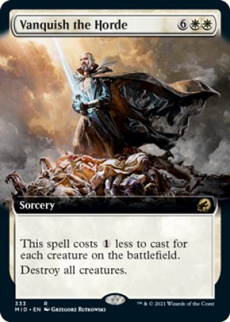(333) Magic The Gathering Innistrad: Midnight Hunt: Extras Single: Vanquish the Horde Rare